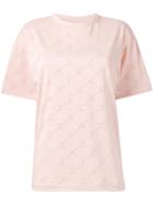 Stella Mccartney Perforated Logo T-shirt - Pink