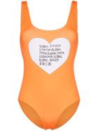 Ganni Global Citizen Swimsuit - Yellow & Orange