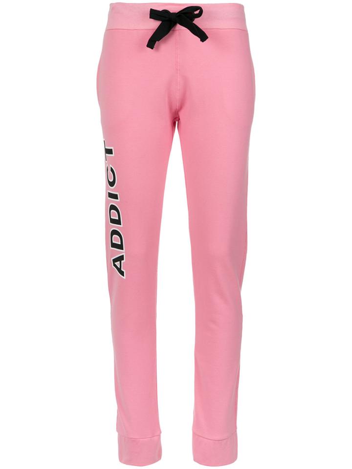 Andrea Bogosian Addict Print Track Trousers - Pink & Purple