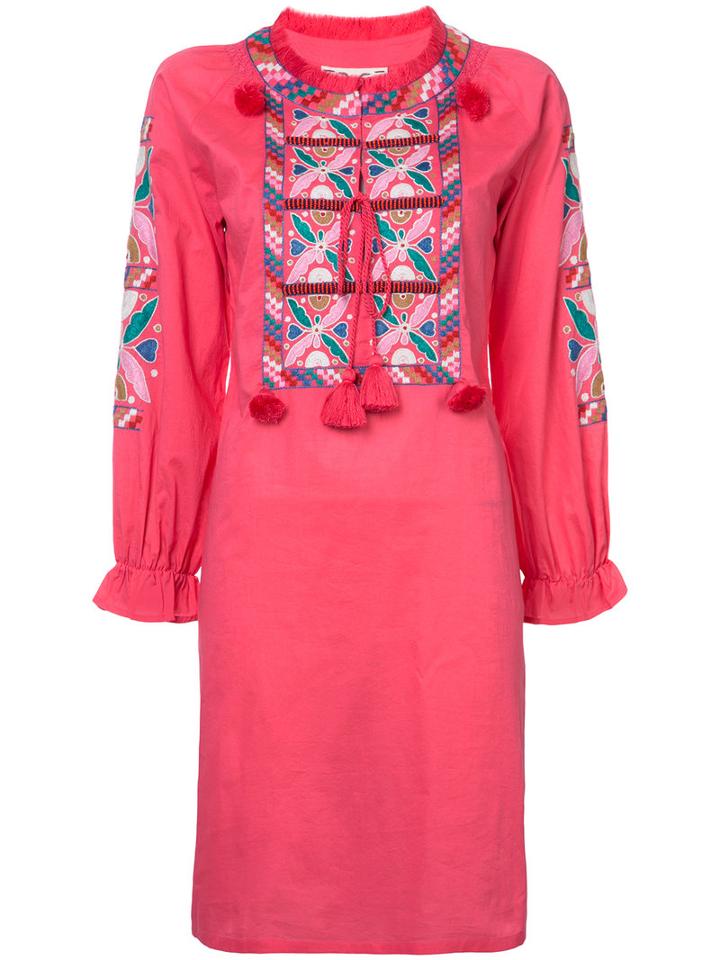 Figue - Lou Lou Dress - Women - Cotton - Xs, Pink/purple, Cotton