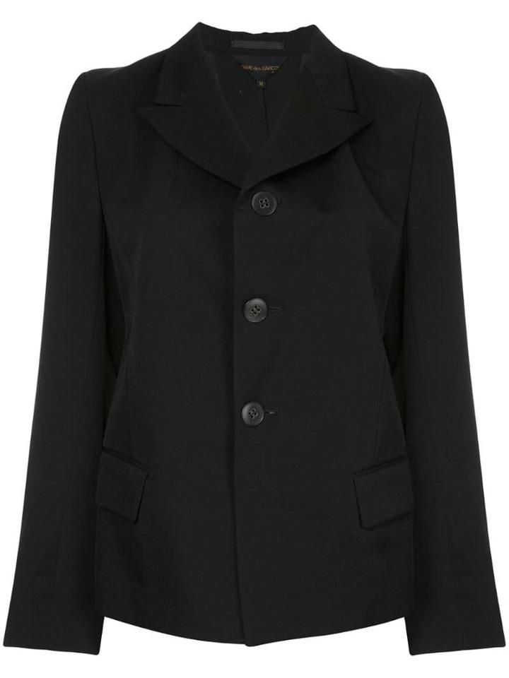 Comme Des Garçons Pre-owned Back Slit Blazer - Black