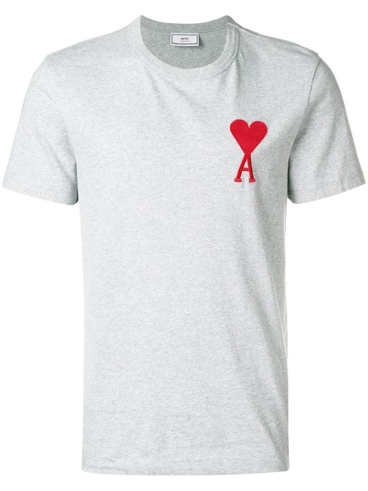 Ami Alexandre Mattiussi Big Ami De Caur T-shirt - Grey