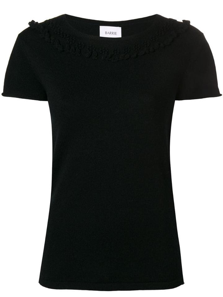 Barrie Romantic Timeless Cashmere Top - Black