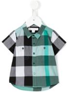 Burberry Kids - Checked Shirt - Kids - Cotton - 12 Mth, Green