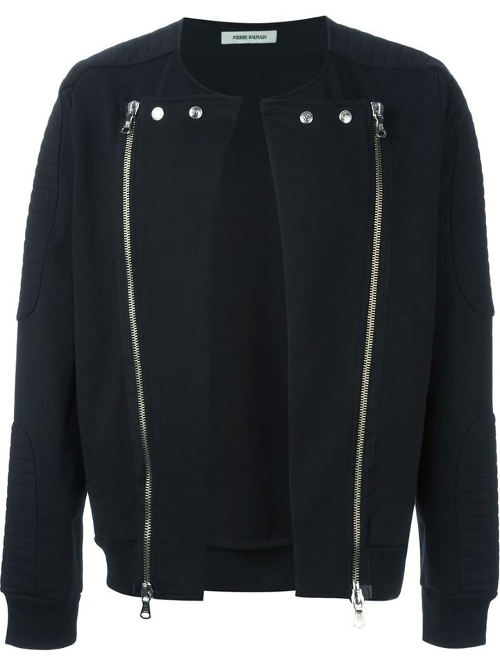 Pierre Balmain Open Front Zipped Jacket