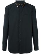 Givenchy Studded Collar Shirt, Men's, Size: 42, Black, Cotton