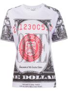 Opening Ceremony One Dollar Bill Print T-shirt, Women's, Size: Xs, Pink/purple, Cotton