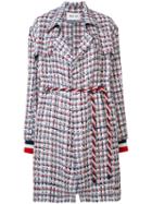 Michel Klein - Belted Tweed Coat - Women - Cotton/linen/flax/acetate/polyimide - 36, Cotton/linen/flax/acetate/polyimide