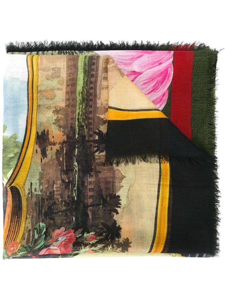 Gucci Printed Scarf, Modal/silk