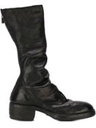 Guidi Zip Up Calf Boots - Black