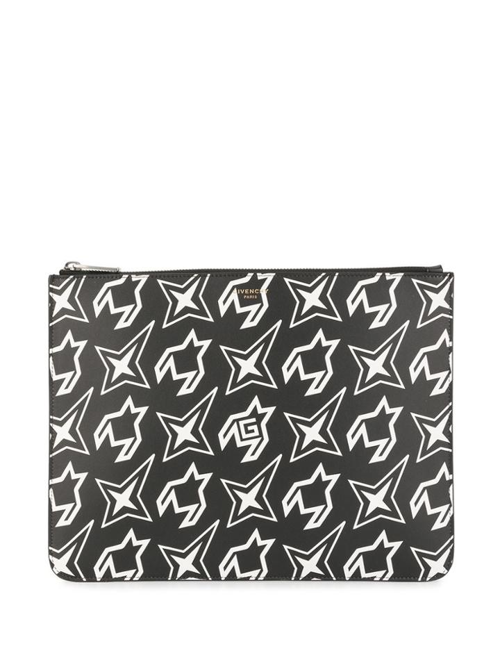 Givenchy Printed Clutch - Black