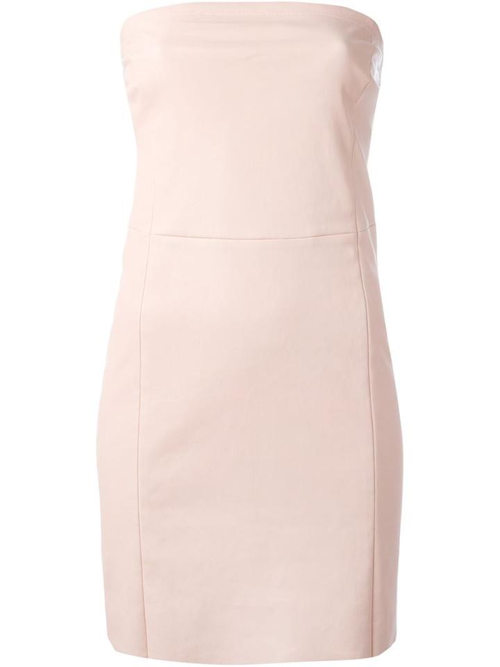 Drome Leather Strapless Dress