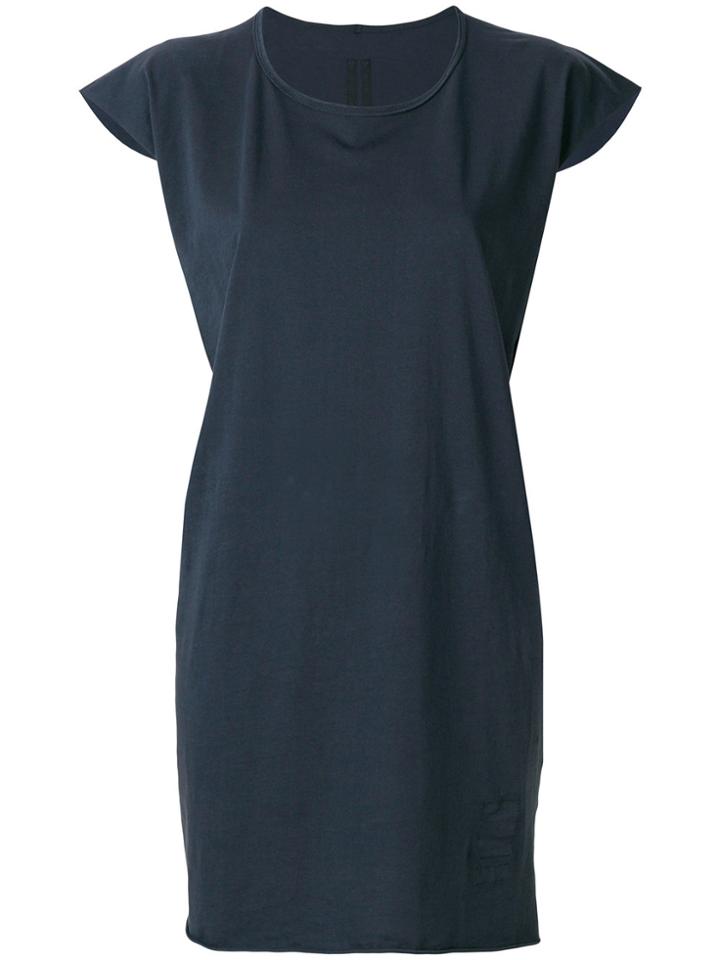Rick Owens Drkshdw Long-line T-shirt - Blue