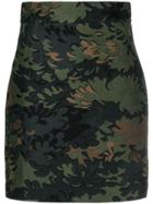 Ports 1961 Leaf Embroidered Mini Skirt - Green