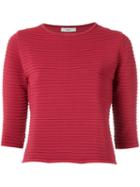 Egrey - Knitted Blouse - Women - Viscose - Pp, Red, Viscose