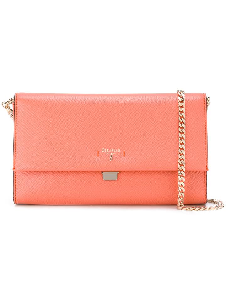 Serapian - Sevoe Shoulder Bag - Women - Leather - One Size, Women's, Yellow/orange, Leather
