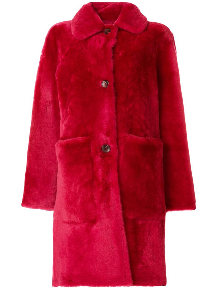 Desa 1972 Buttoned Coat - Pink & Purple