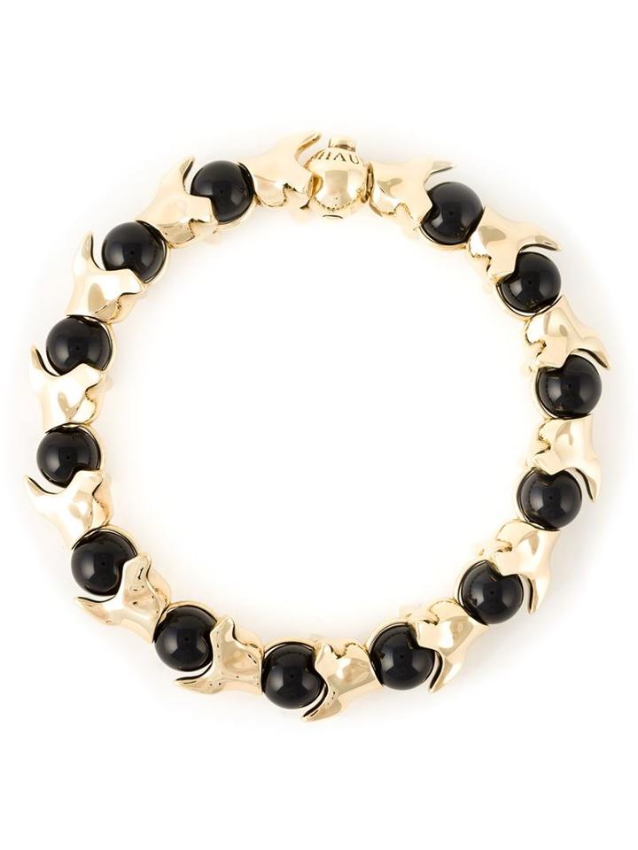 Shaun Leane Serpents Trace Bracelet, Adult Unisex, Size: M, Black, Sterling Silver