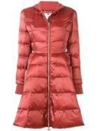 Elisabetta Franchi Padded Midi Parka - Red