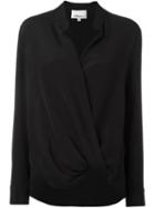 3.1 Phillip Lim Silk Wrap Blouse - Black