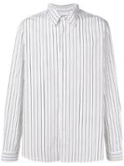 Ami Paris Classic-wide Fit Shirt With Chest Pocket - White