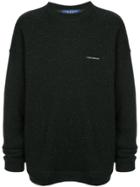 We11done Printed Sweatshirt - Black
