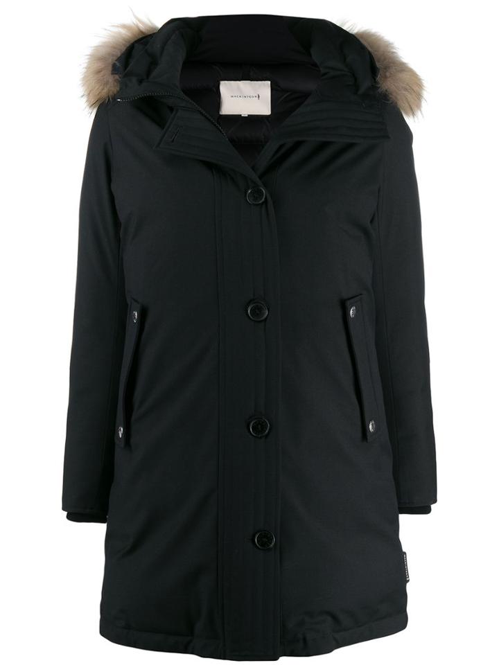 Mackintosh Dornoch Black Wool Down Parka Ld-1001