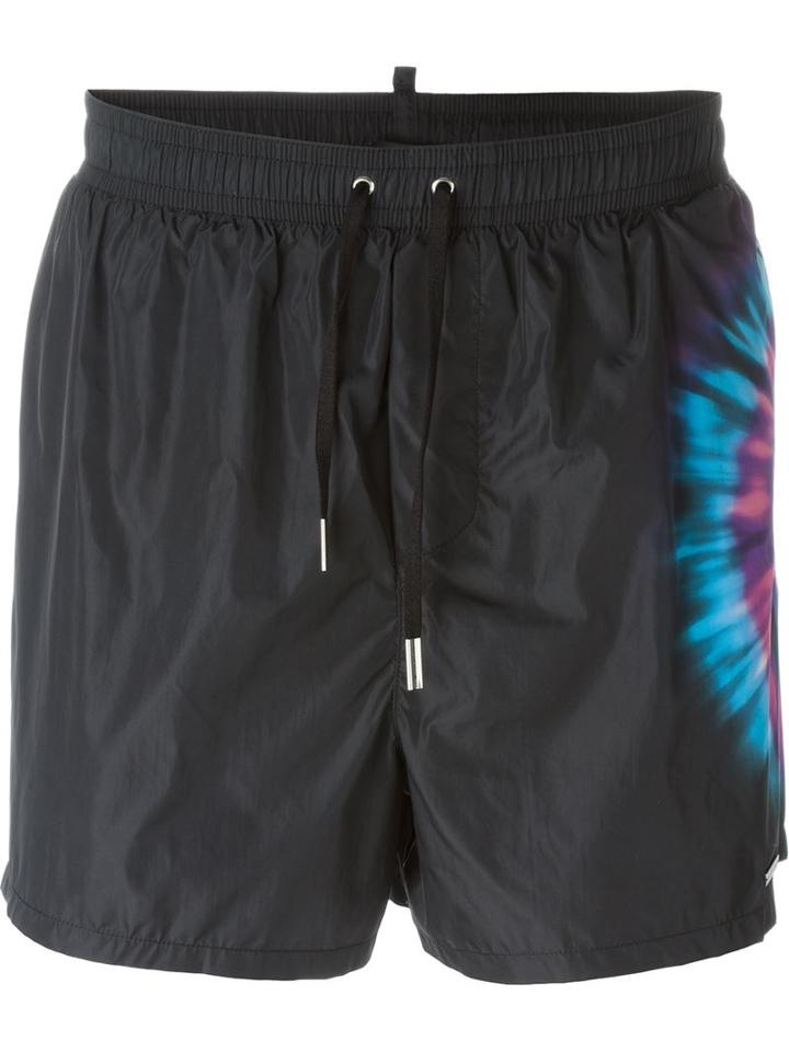 Dsquared2 Beachwear Tie-dye Detail Swim Shorts