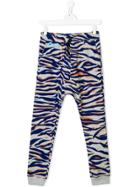 Kenzo Kids Tiger Stripes Track Pants - Blue