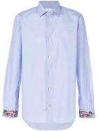 Paul Smith Paisley Cuff Shirt - Blue