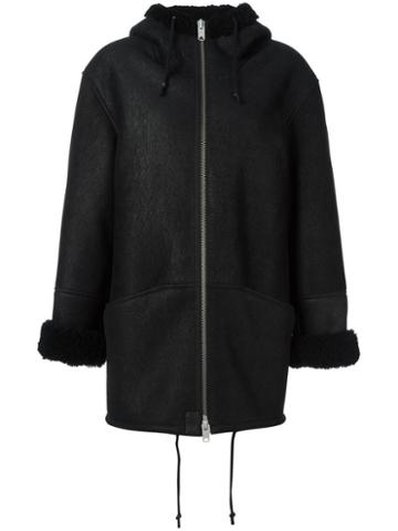 Yeezy Season 3 Hooded Coat, Women's, Size: Small, Black, Lamb Fur