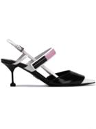 Prada Two-tone Slingback Pumps - Black