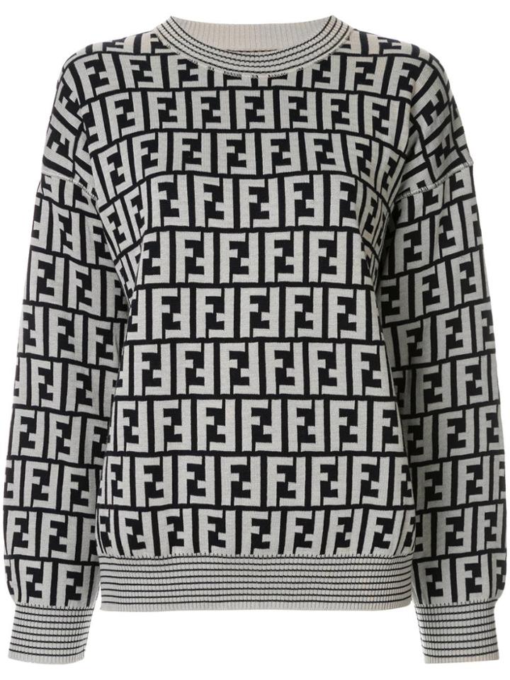 Fendi Vintage Long Sleeve Top - Grey