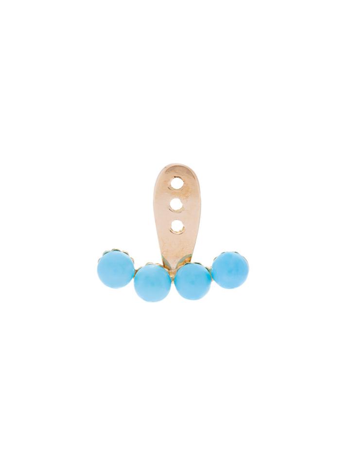 Yvonne Léon 4 Petit Turquoise Ear Jacket - Metallic