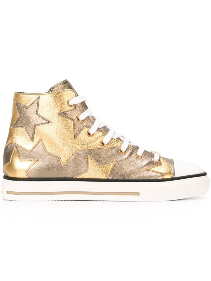 Roberto Cavalli Star Patch Sneakers
