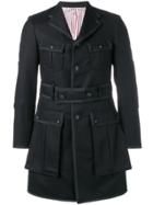 Thom Browne Norfolk High-break Tux Overcoat - Black