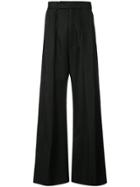 Ann Demeulemeester Oversized Long Trousers - Black
