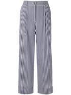 P.a.r.o.s.h. Cruisy Striped Trousers - Blue