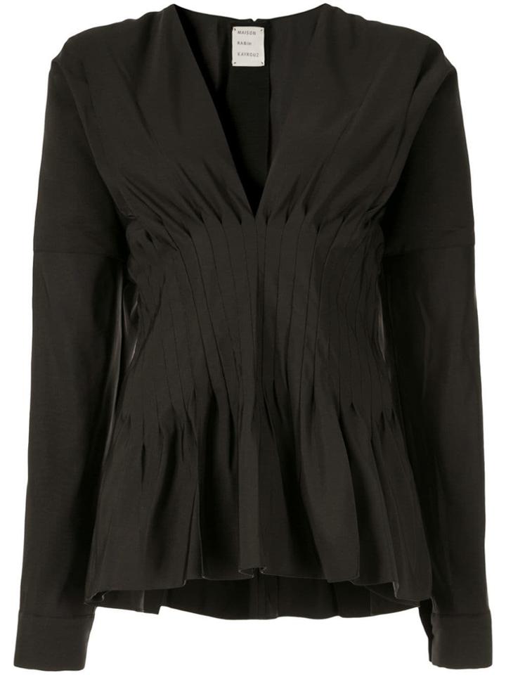 Maison Rabih Kayrouz V-neck Blouse - Black