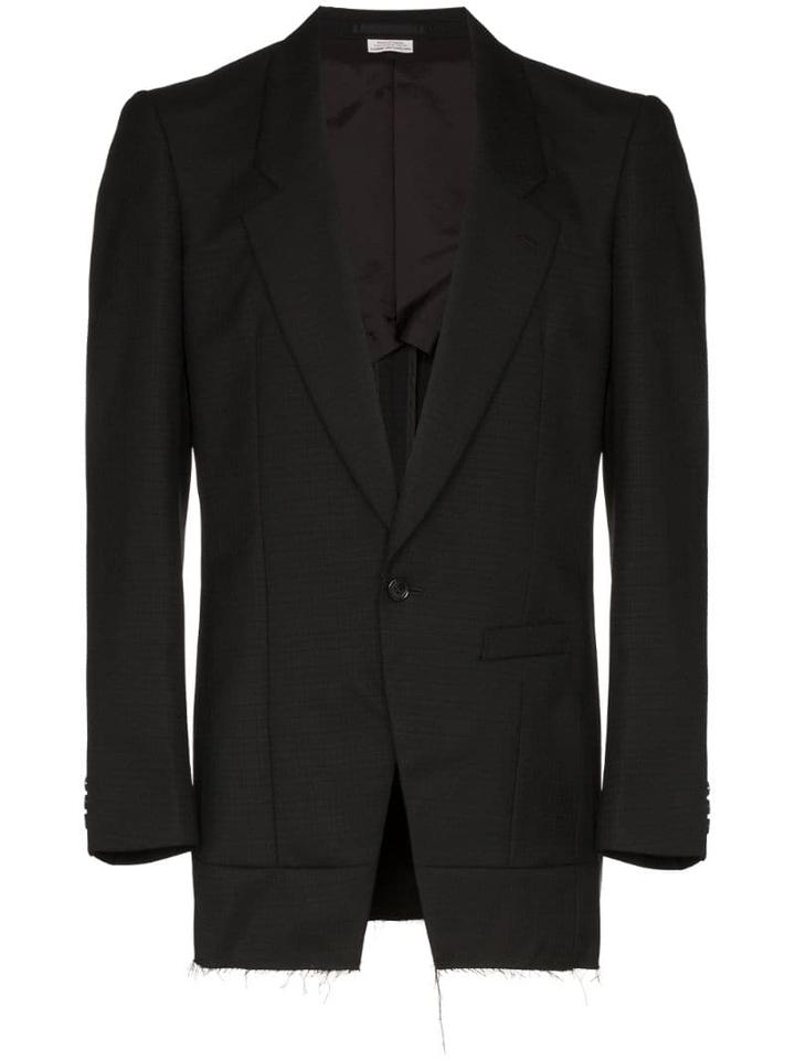 Comme Des Garçons Homme Plus Unfinished Tailored Jacket - Black