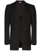 Comme Des Garçons Homme Plus Unfinished Tailored Jacket - Black