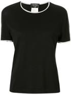 Chanel Pre-owned 1996 Round Neck T-shirt - Black