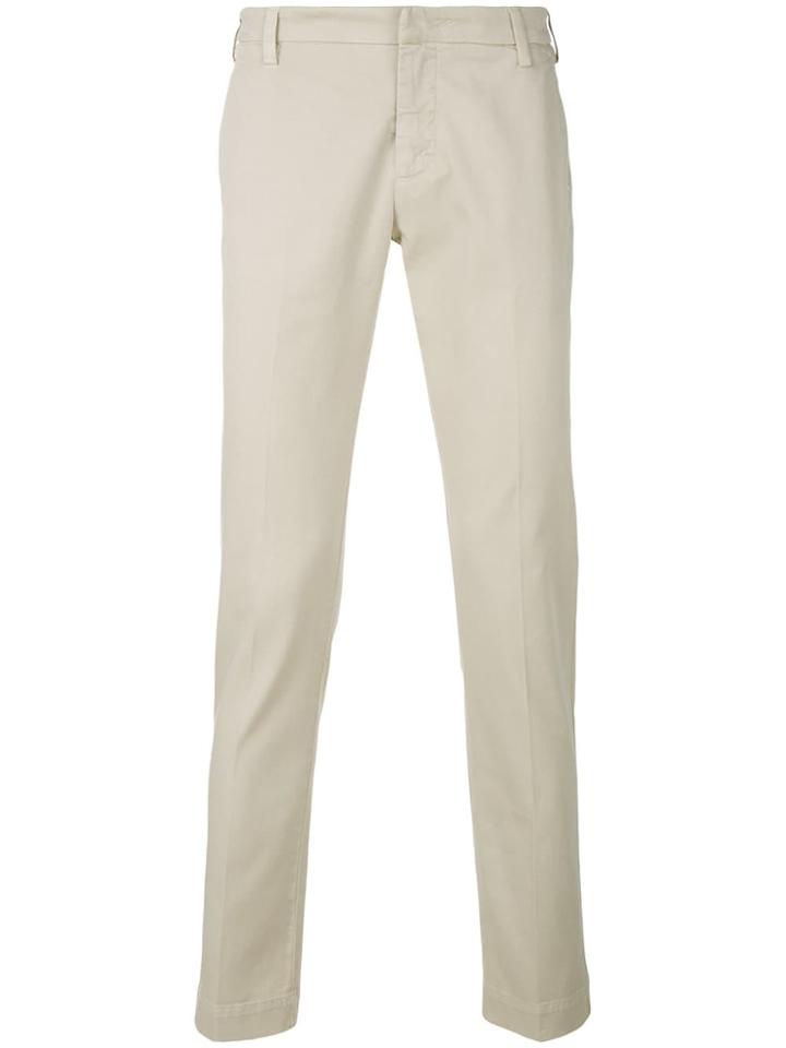 Entre Amis Classic Fitted Chinos - Neutrals