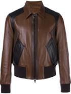 Neil Barrett Zipped Sheepskin Jacket, Men's, Size: Large, Brown, Sheep Skin/shearling/cupro