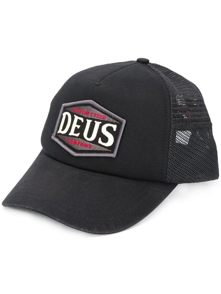 Deus Ex Machina Embroidered Baseball Cap - Black
