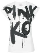 Pinko Graffiti Print T-shirt - White