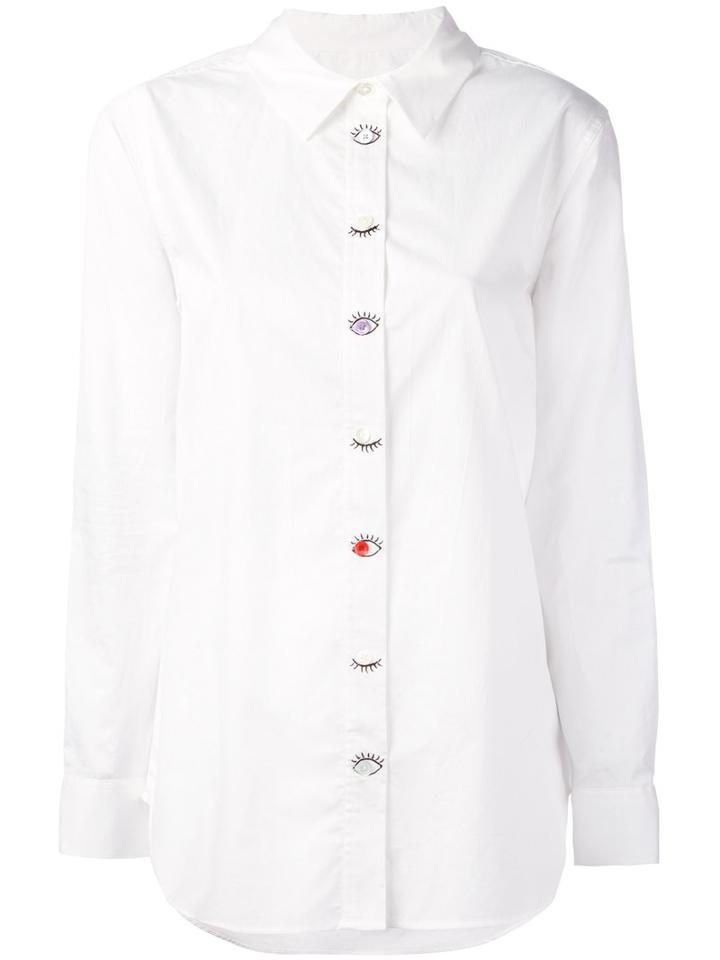 Embroidered Shirt - Women - Cotton - M, White, Cotton, Equipment