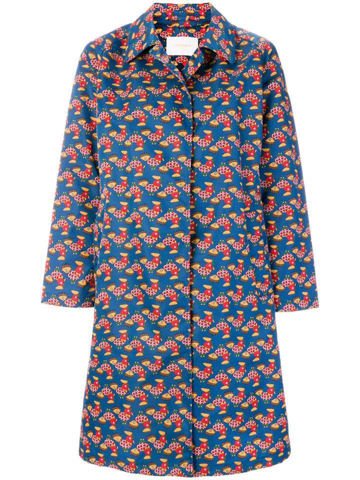 La Doublej Chicken Print Coat - Multicolour