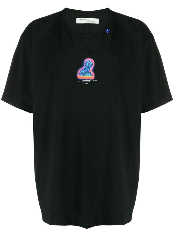 Off-white Graphic Logo Print T-shirt - Black