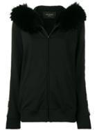 Mr & Mrs Italy Fur-trimmed Hoodie - Black